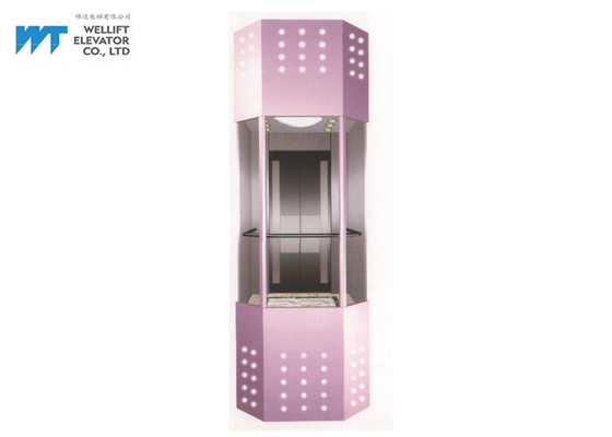 Color modificado para requisitos particulares material del acero inoxidable de la decoración 304 de la cabina del elevador de la observación