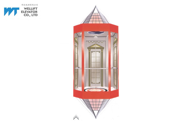 Diseño interior del diverso elevador de la forma, diseño noble de lujo de la cabina del elevador