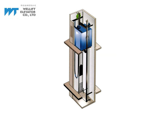 espacio de la construcción de la reserva del elevador del pasajero de Roomless de la máquina de 1000kg el 1.5m/S