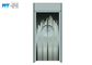 Decoración de la cabina del elevador del centro comercial con diseño del acero inoxidable de la rayita del espejo